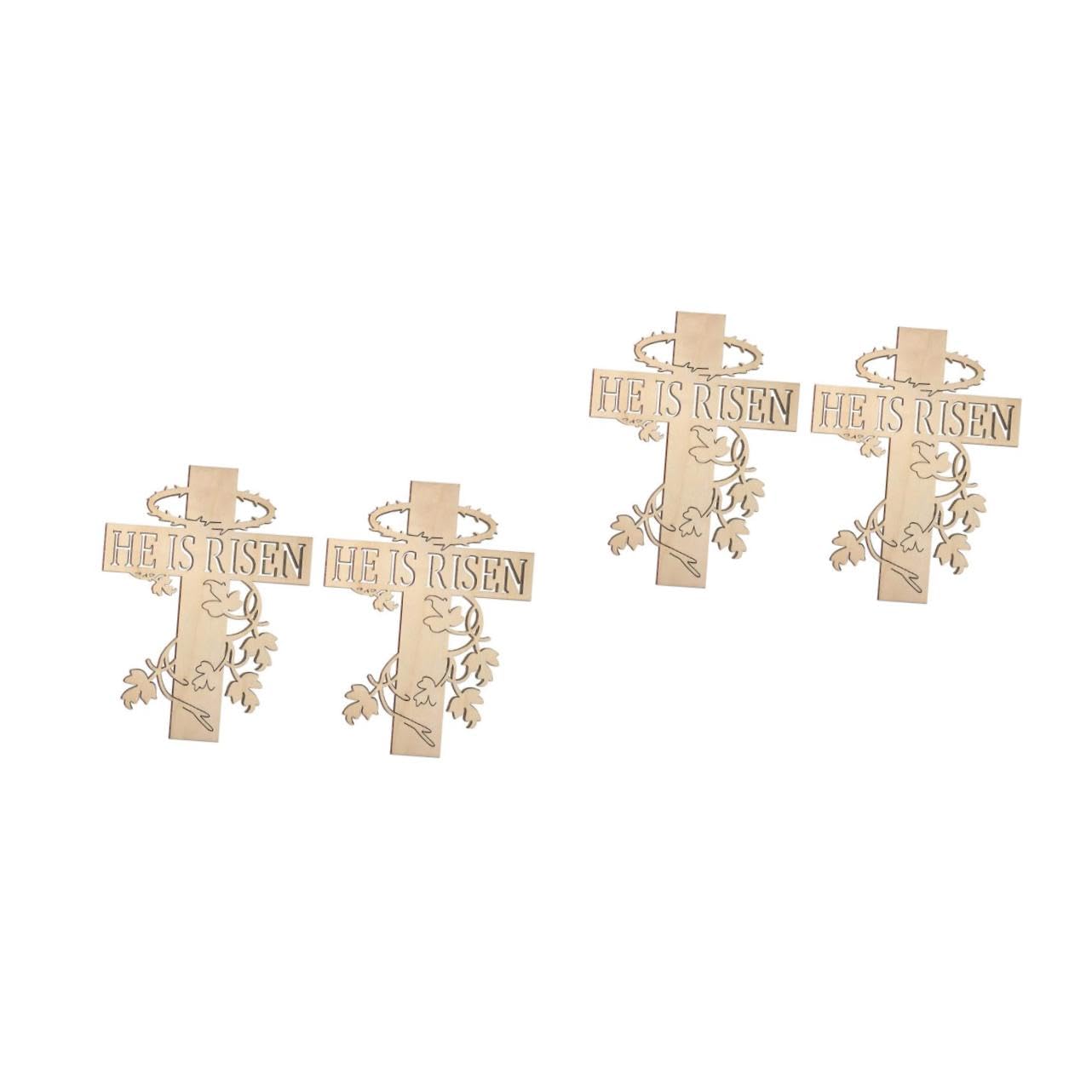 Première Décoration Murale Croisée Bois Kaki Ornements Intérieurs Croix Saint Salon 4x