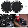 ToBeQueen Bling Car Accessories for Women,7 Pack Sparkly Rhinestone Diamond Steering Wheel Cover Set,Bling Seat Belt Cushion,Shift Knob Cover,Push Start Button Accessories,Car Cup Coaster,Silver