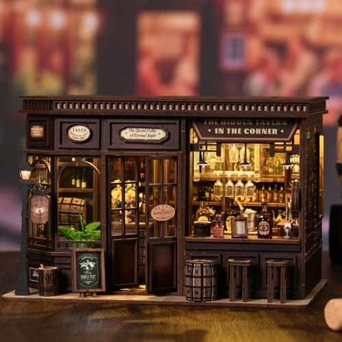 Maison miniature livre à construire soi-même pour décoration de bibliothèque