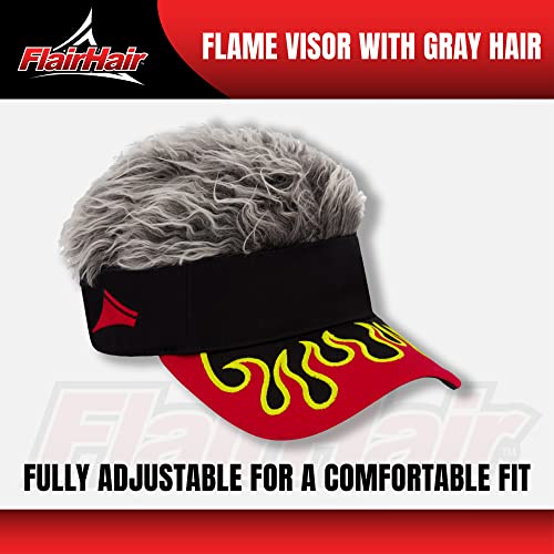 Visera para adultos unisex con cabello falso ajustable miniatura 5