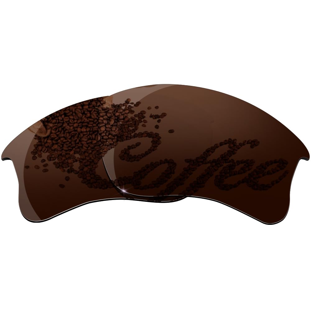 HiCycle2 Sunglasses Lenses Replacement for Oakley Flak Jacket XLJ OO9009 63mm Sunglass-Multi Options(Brown)