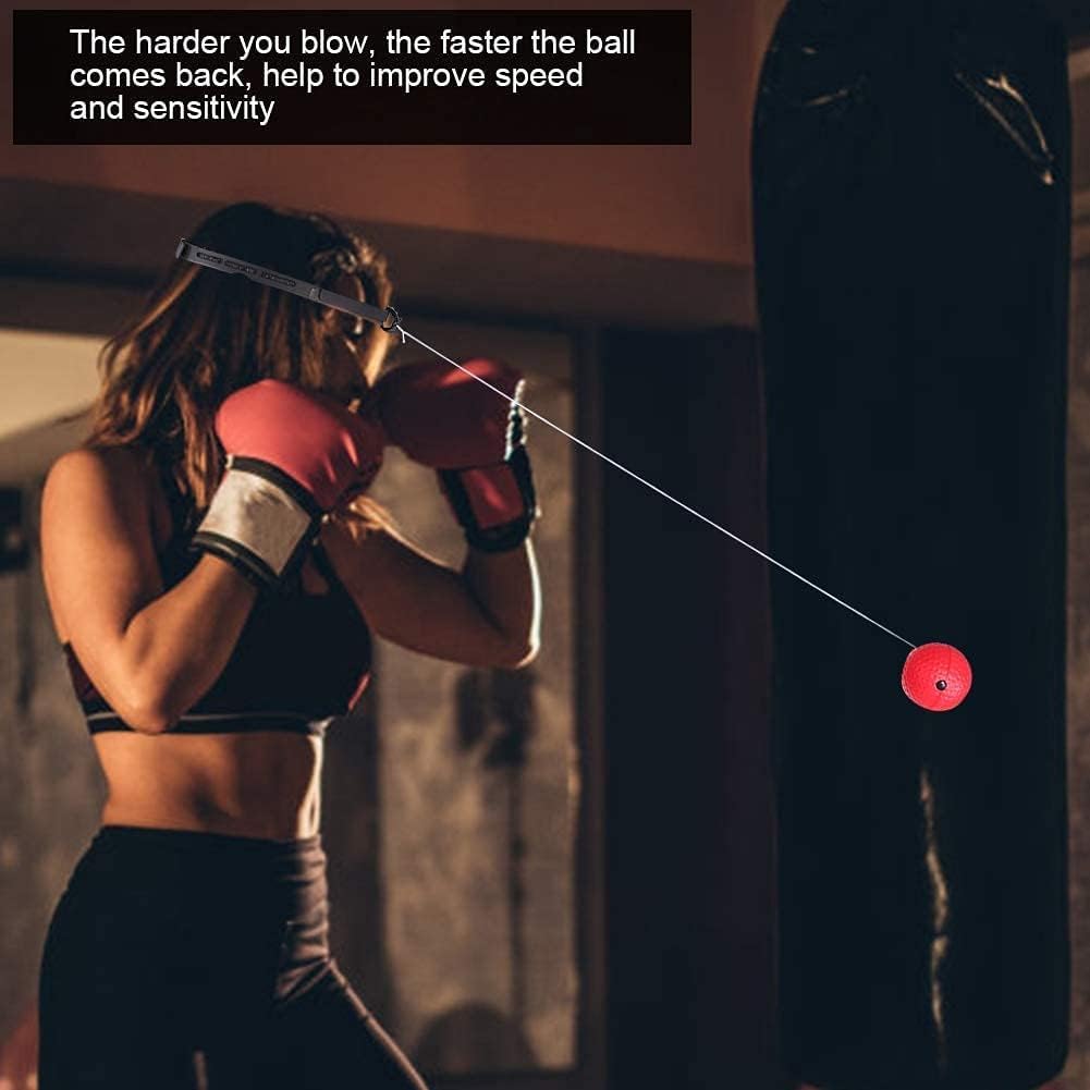 Alomejor Boxing Head Ball bokserski Speed ​​Ball z opaską na czoło do treningu refleksyjnego