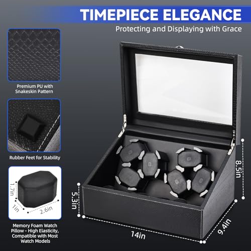 hightall luxury automatic watch winder for rolexomegacartier for automatic watches with whisper-quiet motor lt5db anti-scratch memory foam amp stable base