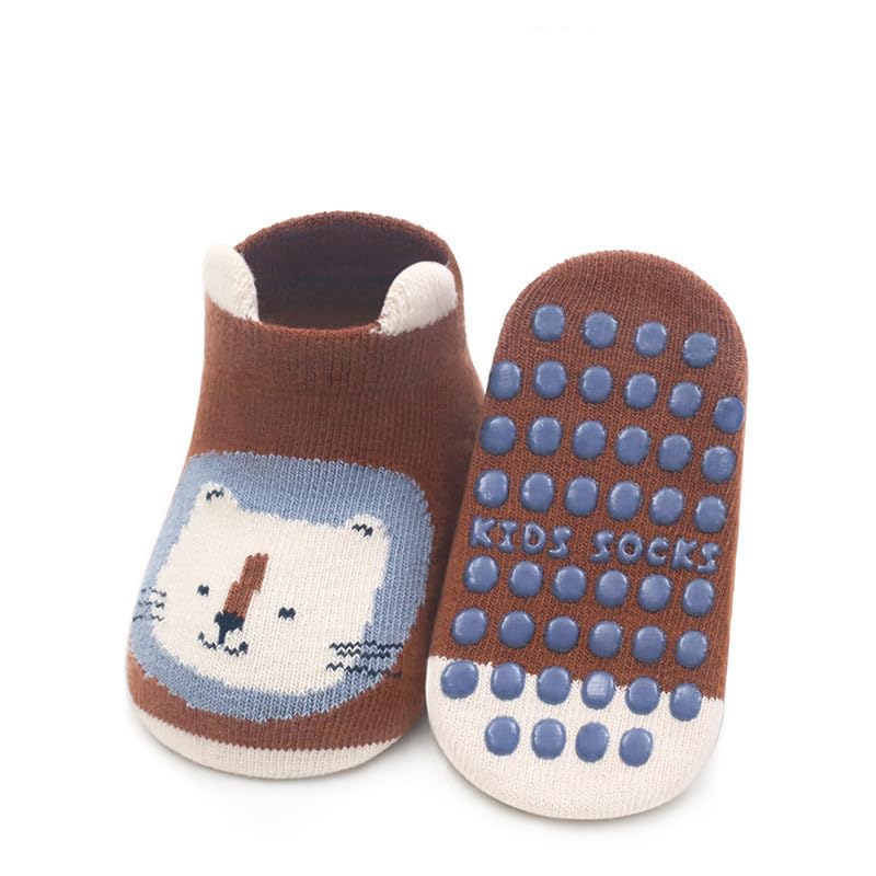 Floor Non Slipper Socks with Grippers 5Pairs Boy Girls Infant Baby Slipper Socks for Spring Summer Autumn4