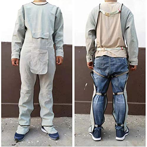 Delantal De Soldadura, Overol De Seguridad Para Trabajo Pesado Delantal De Una Pieza...