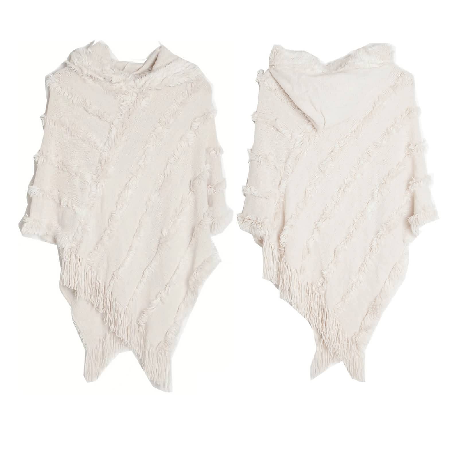 Bufanda de invierno para mujer, sensación de cachemira, bufandas de acrílico con capucha, accesorios de ropa cálida, regalo
