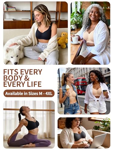 Image of Jelly Push Up Bra for Women Wireless Comfortable Seamless Full Coverage Bra