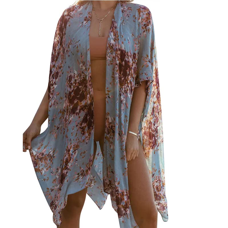 Vestido de playa URYYRIT para vacaciones y tardes de piscina con estampado solar