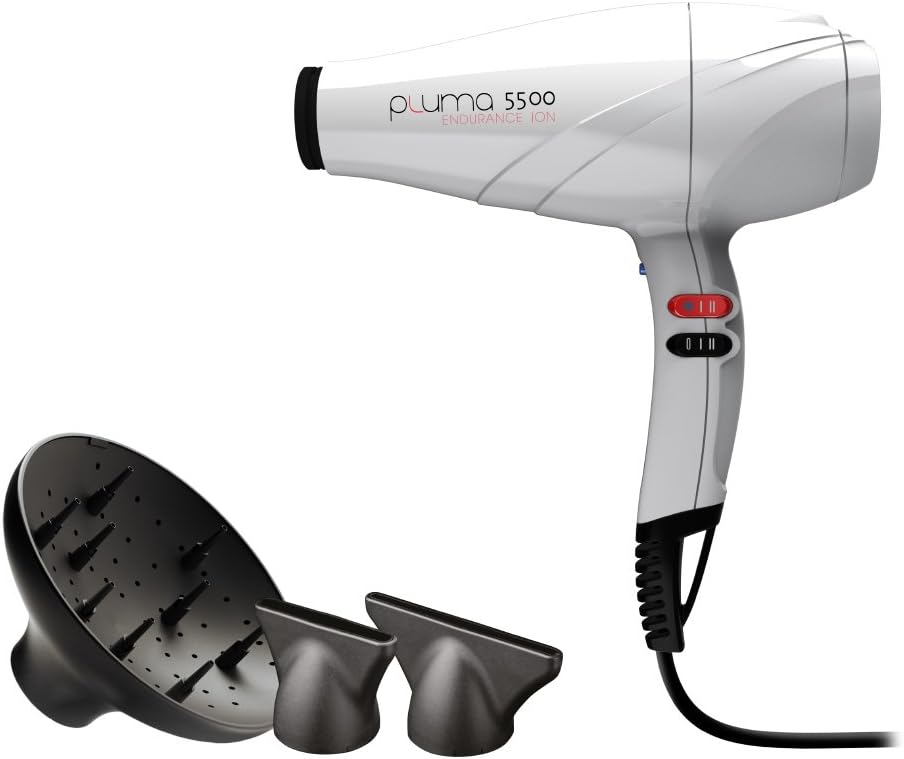 Gama Professional Italy UKSH1609 Ionic System Hair Dryer with 2 Nozzles and Diffuser