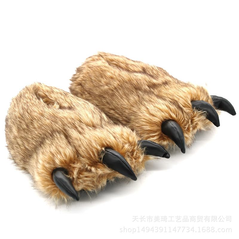 Bear Paw Slippers Women's Bear Paw Monster Feet Slippers Halloween Shoes Adult Halloween Costumes 2025 Funny Boots for Women Fuzzy Boots Fur Boots Cute New Year Gift Christmas Gift Funny Unique Claws3