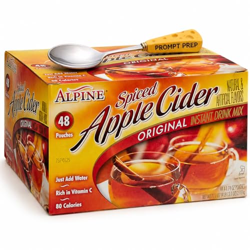 Prompt Prep Spiced Apple Cider Instant Drink Mix 48 Pouches