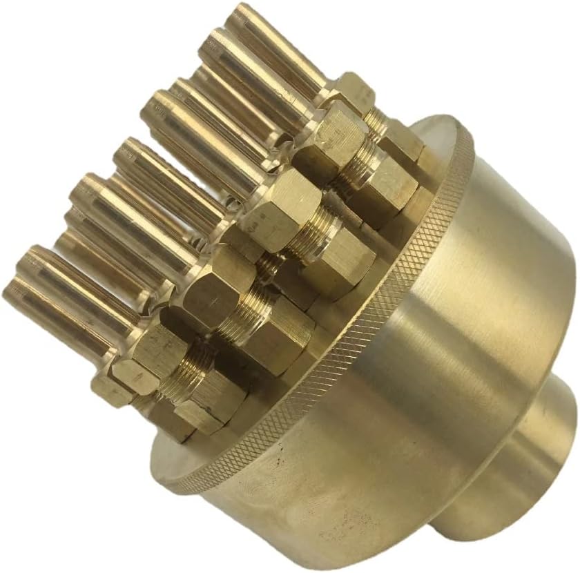 1" 1.5" Non-Adjustable Three Layers Fountain Nozzle, Fixed Water Spray Head, Outdoor Pond Pool Garden Water Feature Sprinkler Head for Landscape Water Fountain Decoration (1.5inch)