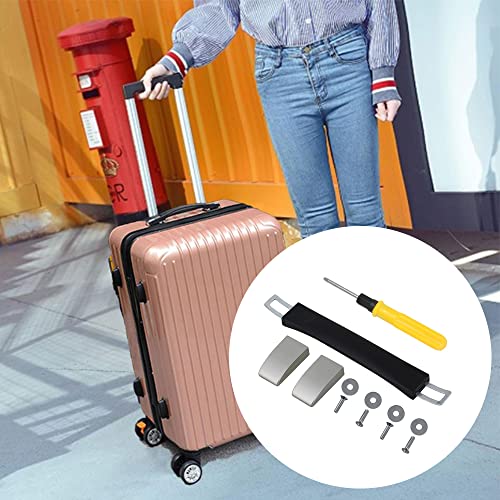 Image of Luggage Handle Replacement Part Suitcase Pull Handle 15.5 cm Black Plastic