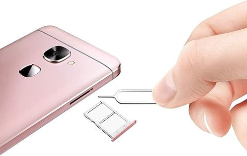 Miniatura 5 de Paquete de 10 adaptadores de tarjeta SIM, kit de convertidor nano micro estándar 4 en 1 con bandeja SIM de acero, pin de expulsión 1, color negro