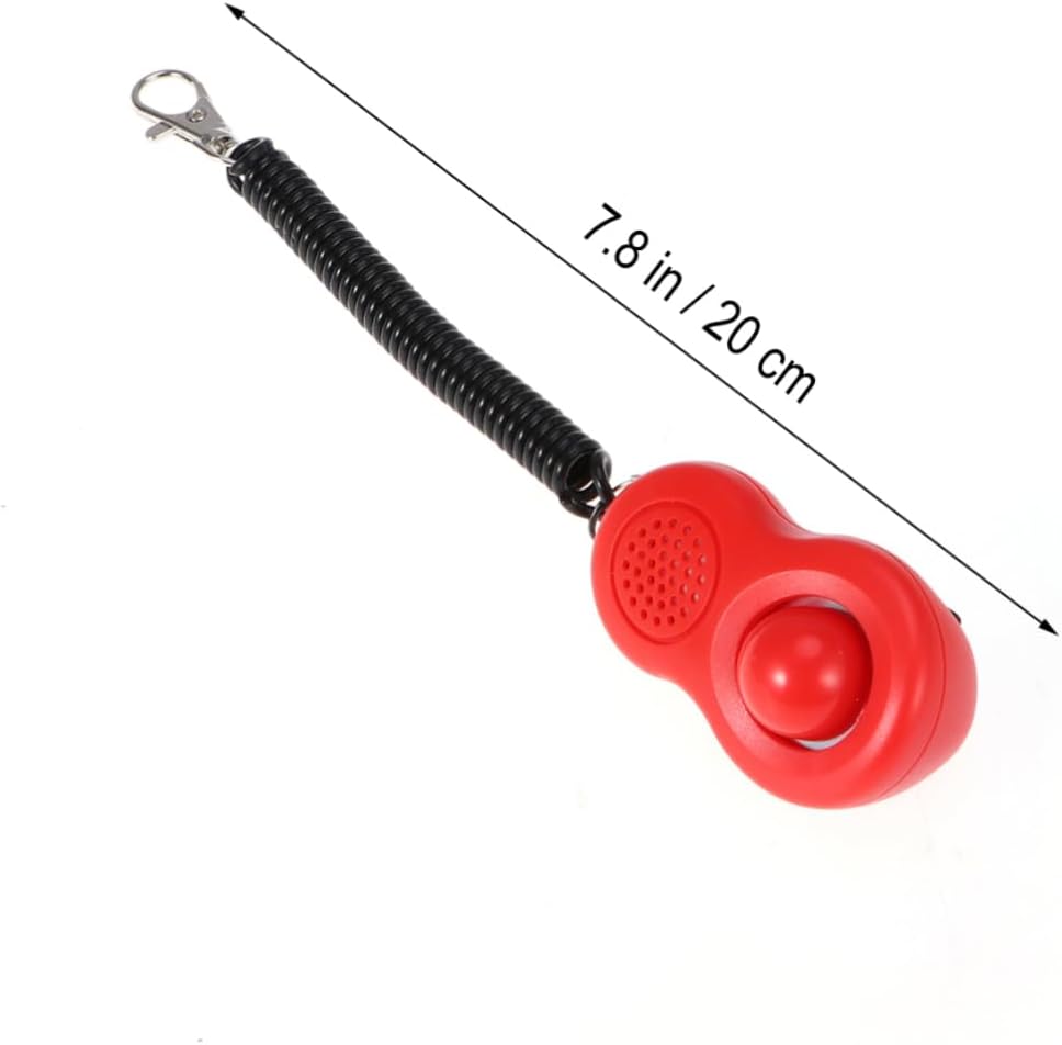 4 Pack Pet Training Sound Device with Wrist Strap and Elastic Ring | Plastic Body, Loud Sound Output, Humane Design, for Dog and Cat Training with Bad Behavior Correction