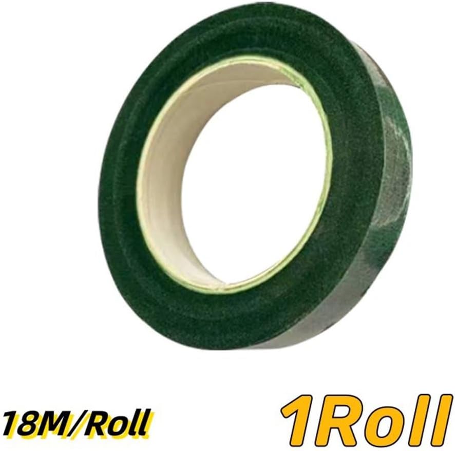 1-5Roll Self-Adhesive Bouquets Floral Stem Paper Tapes Stamen Wrapping Florist Tape Floriculture Tape DIY Florist Green Tapes(Coffee Color 5pcs)