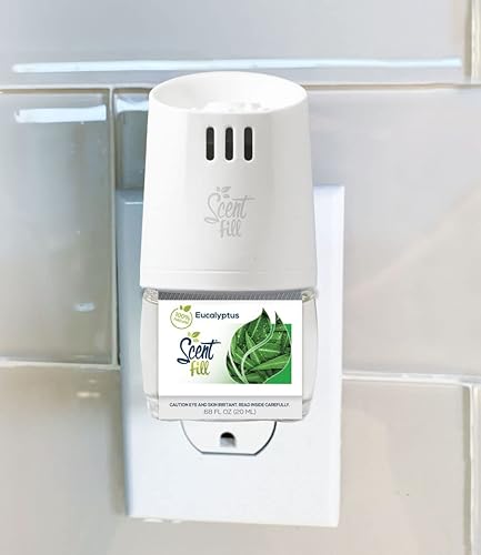 Miniatura 2 de Scent Fill Ambientador 100% natural de eucalipto enchufable, recambios de aceite perfumado, paquete de 3