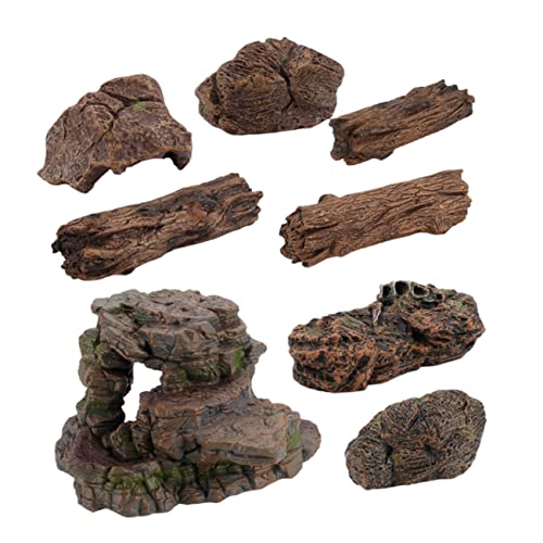 Modèle pierre pour mini-paysage TOYANDONA - Set de 8 pièces décoratives