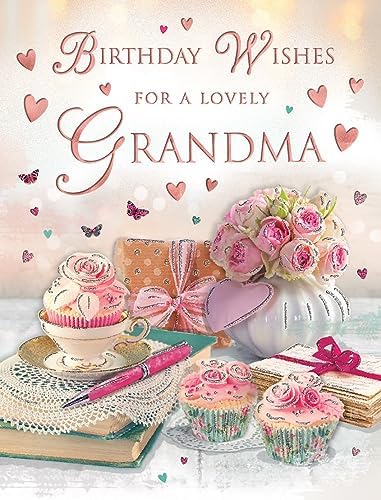 Biglietto di compleanno tradizionale – 20,3 x 15,2 cm – Piccadilly Greetings
