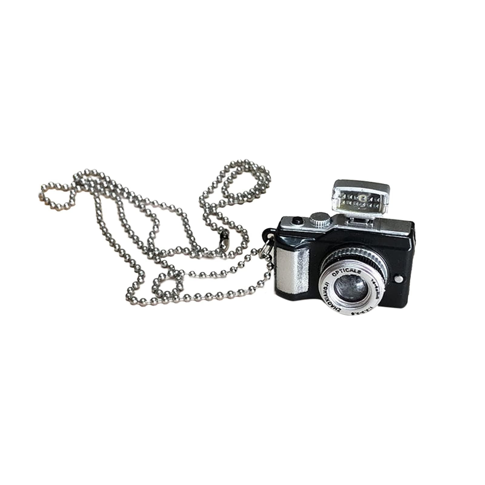 Spy Camera Necklace Hidden Camera Necklace Hip Hop Style Flash Small Camera Pendant Necklaces Glowing Camera Chains for