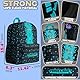 Minecraft Rucksack Kinder, Schulranzen mit Netztasche & Gepolsterten Riemen - Gamer Geschenke für Jungs (Blau)