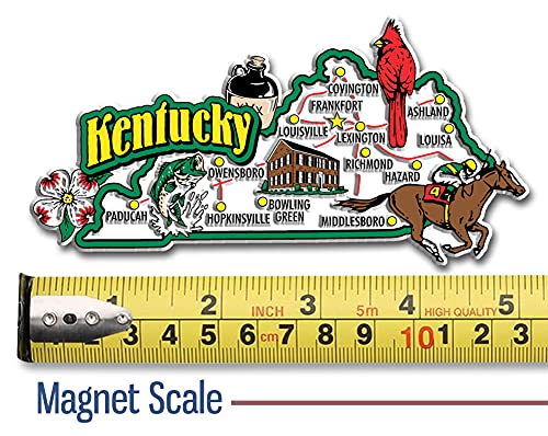 Imán Jumbo Estado Kentucky Classic Magnets 5.1" x 2.8" miniatura 2