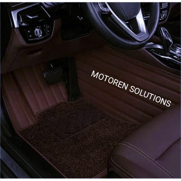 Image of 10D Premium Leatherette Car Foot Mat for Nissan xtrail 7seater 2024 onw| Luxurious & Elegant Look | 100% Waterproof and Dust Proof | Custom Fitted 10D Car Floor Tray Mat -Full Coffee