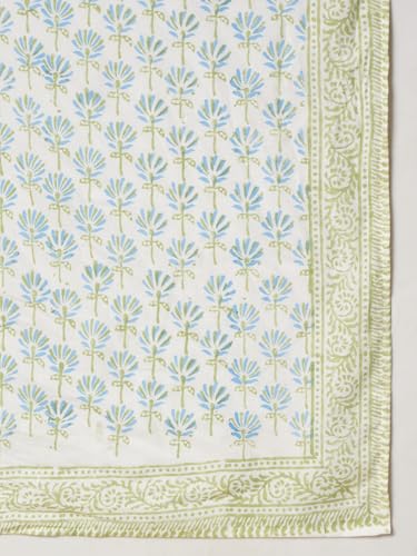 Image of Ravaiyaa - Attitude is everything Sanganer Hand Block Printed Scarves Pure Cotton Scarf Square Hijab Dupatta 40 inch X 40 inch Inch
