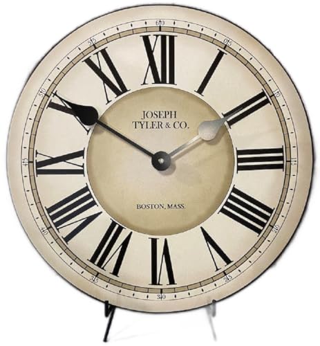 The Big Clock Store Waterford Wall Clock | Handcrafted in USA | Silent Non-Ticking Mechanism | Beautiful Color | Rustic Decor for Living Room | Battery Operated (18-Inch)