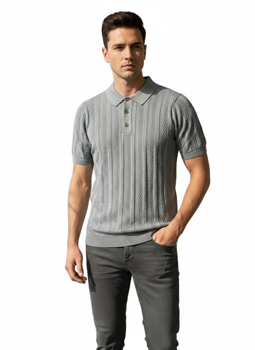 Kridha hosiery and textile Men Summer Knitted Cotton Tshirt. Medium Size Grey - Review, Price and Buying Guide