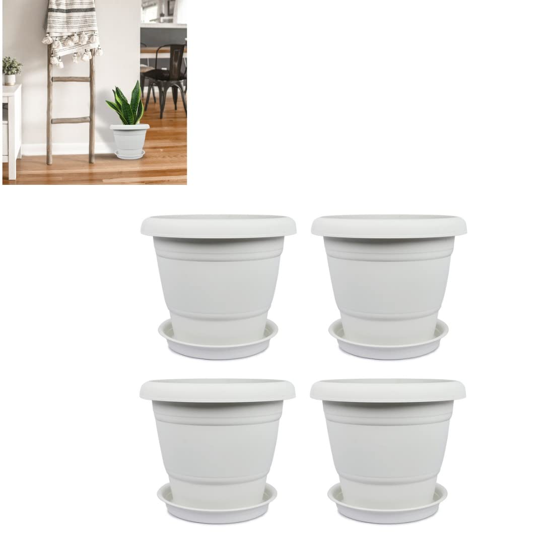 See full amazon price history chart for spylark™ Heavy Duty Premium Plastic Planter Pots with Bottom Tray (White) | Plant Pot Set for Home Garden and Nursery| 14inch | Set of 4 spylark™ Heavy Duty Premium Plastic Planter Pots with Bottom Tray (White) | Plant Pot Set for Home Garden and Nursery| 14inch | Set of 4 (B0B187RS2Y) Amazon Price History, Amazon Price Tracker