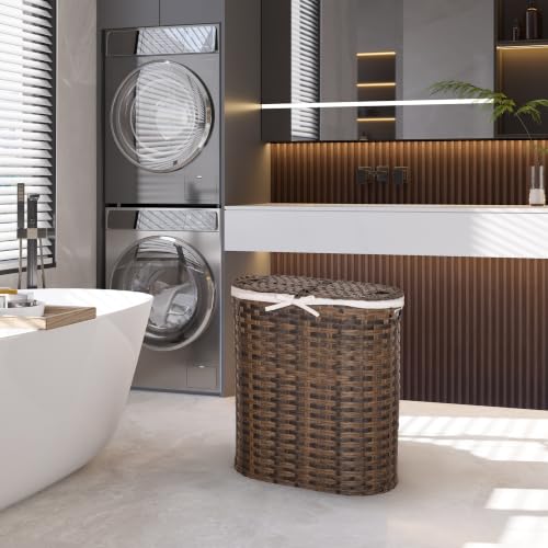 Seville-Classics-Premium-Handwoven-Portable-Laundry-Bin-Basket-with-Carrying-Handles-Household-Storage-for-Clothes-Linens-Sheets-Mocha-Brown-Oval-Hamper