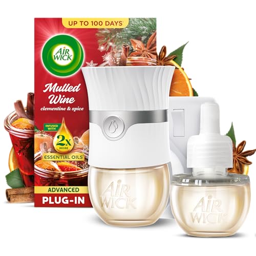 Air Wick Mulled Wine Advanced Electrical Plug-In Kit 19ml Lasts for up to 100 days