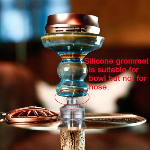 Shisha Tülle Silikon Kopf Dichtung - Kitosun Original Shisha Zubehör Große Dichtung für Ton Keramik Stein Shisha Schüsseln 100% Natürliche Silikon Dicke Dauerhaft Kein Schieben (5)