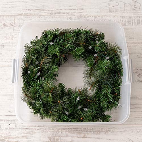 Iris 585341 Usa 33 Quart Christmas Wreath Storage Container Box thumb #2