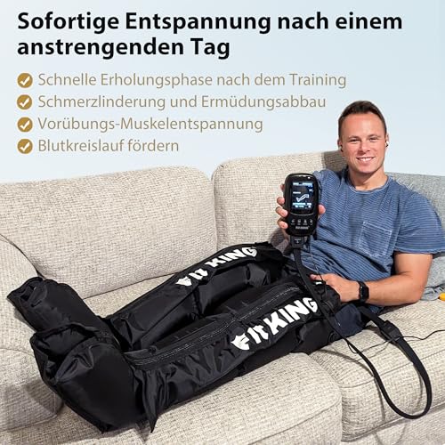 FIT KING Beinmassagegerät mit 8 Intensitätsstufen zur sportlichen Erholung – Ansicht 2