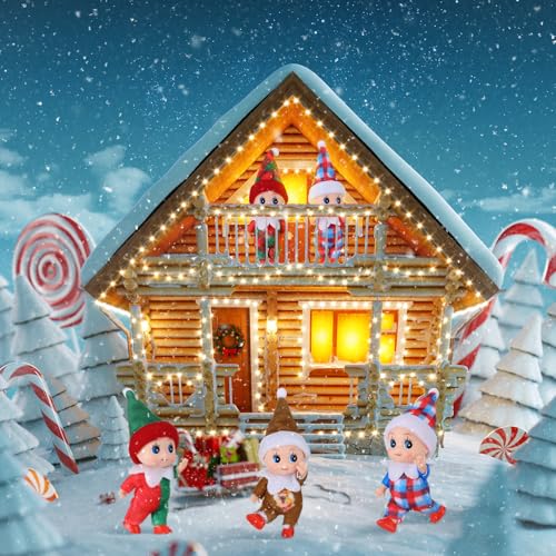 Threan 6 Muñecas Navideñas Mini Gemelas Decorativas miniatura 5