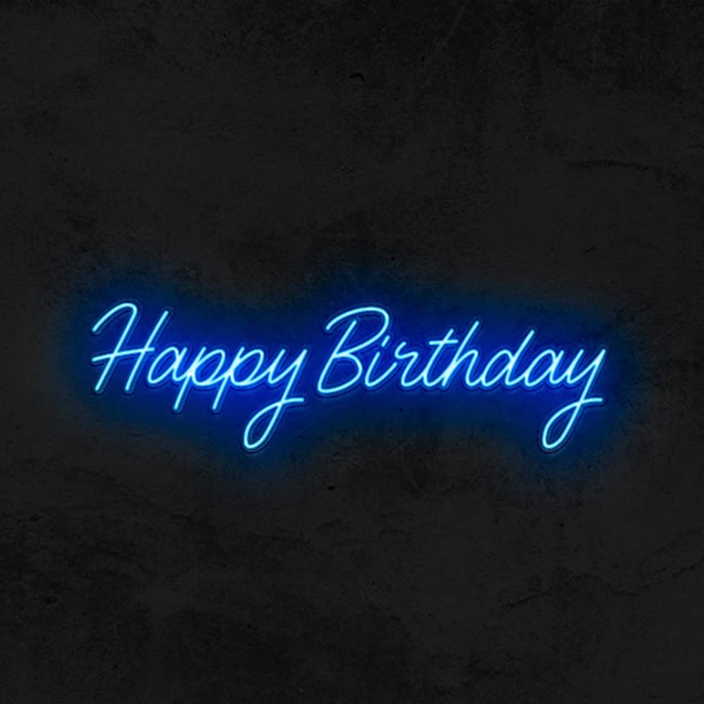 Ulalaza Neonowy znak LED, lampka nocna, Happy Birthday, do domu, sypialni, salonu, baru, artystyczna dekoracja, impreza, ślub, urodziny, Boże Narodzenie, z USB 5 V