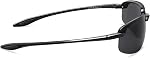 JULI Lunettes de soleil polarisées pour hommes Femmes TR90 Cadre sans ridules UV400 Protection pour la conduite de baseball de pêche 8001