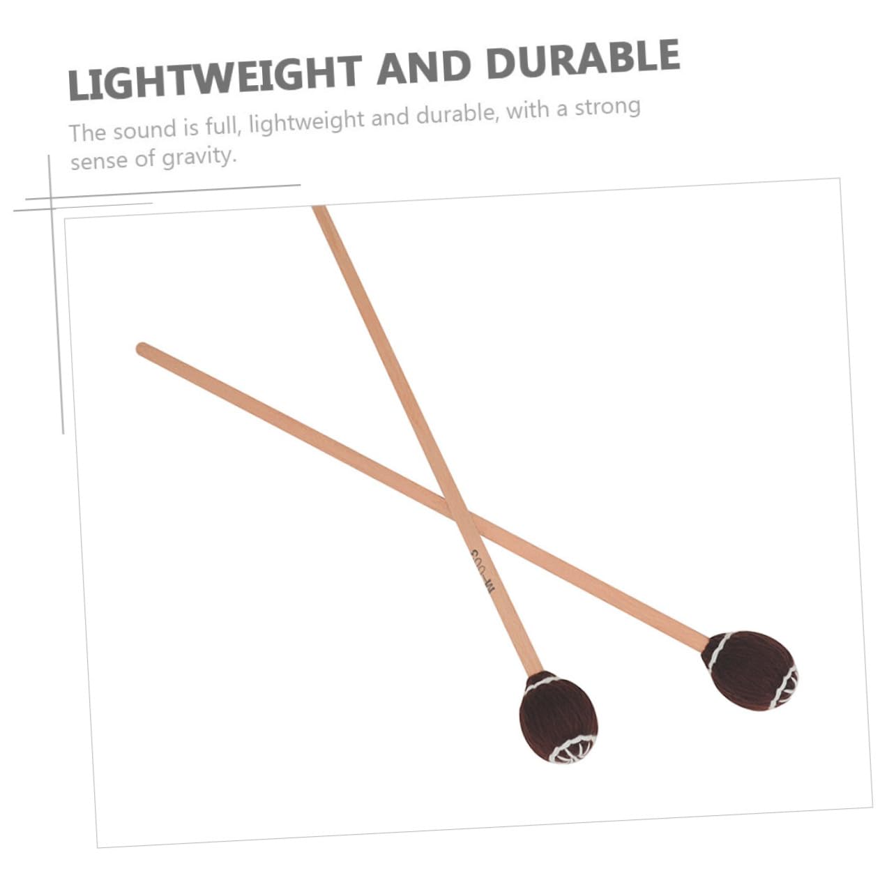 VICASKY 4piezas De Marimba Arce Premium Mallets De Percusión Para Xilófono y Marimba Mango y Material Ecológico y Seguro