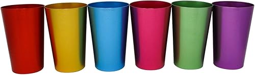 Miniatura 5 de 6 vasos de aluminio retro de Trademark Innovations, Natural