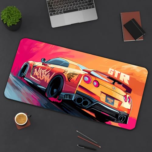 Image of Extended Gaming Mouse Pad for Desk (23x11.5 Inch) - Large Mouse Pad for Office & Home | Non-Slip Rubber Base, Smooth Surface Desk Mat for Laptop, Keyboard & Mouse (Sports Car Edition) (Print 3)