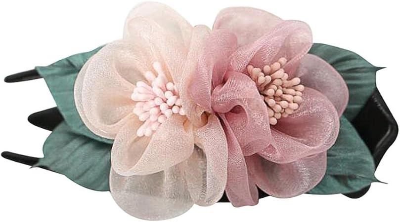 Amazon バンスクリップ ヘアコーム 花 おしゃれ まとめ髪 フラワー ヘアピン 髪飾り 上品 ヘアクリップ おしゃれ 結婚式 ヘアアレンジ 簡単 エレガント ヘアアクセサリー フォーマル 大人 バレッタ カジュアル シンプル フェミニン お呼ばれ パーティー 二次会 01