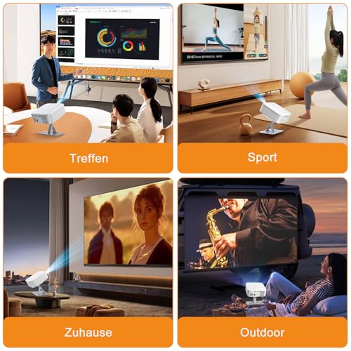 Salange Beamer ständer, Multi-Function Beamer Halterung Projektorständer Wall Ceiling Stand,180° drehbar,passend für Projektoren mit 1/4 Zoll Schraubschnittstelle,ultrakompakter Klappständer,Silber