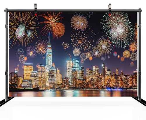 Fondo de Ciudad New York 9x6ft Colorido para Fotografía miniatura 3