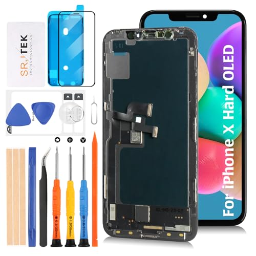 SRJTEK For iPhone X tpl (Hard OLED) ʌCp 5.8C` A1865 A1901 A1902 3D ^b`XN[ LCDfBXvC^b`XN[ fW^CU[ Cp[c Ht