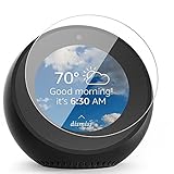IVSO Amazon Echo Spot Screen Protector, [Scratch-Resistant] [No-Bubble ] 9H Hardness HD clear Tempered Glass for Amazon Echo Spot