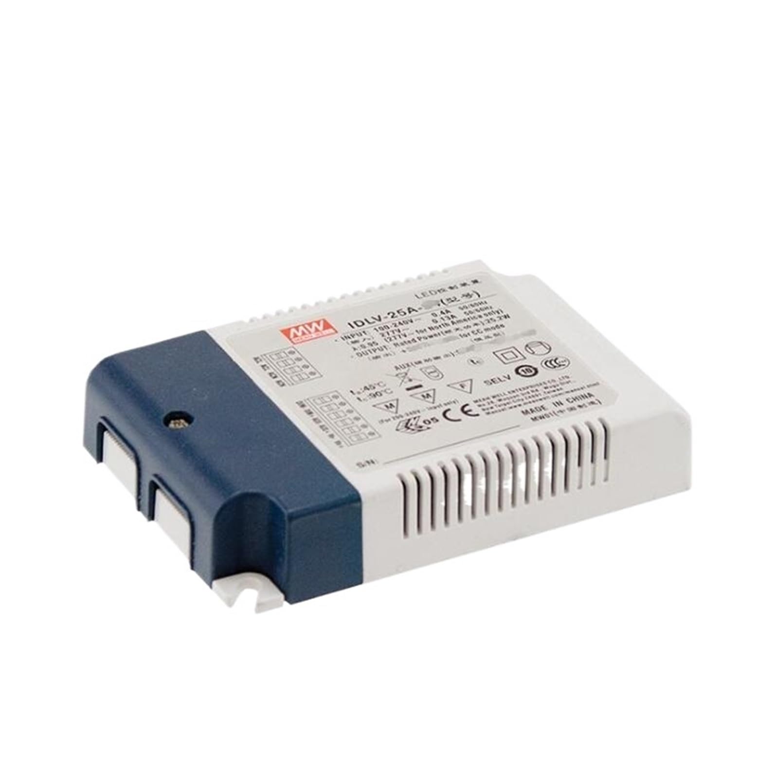 BIVOO 1 pièce série IDLV-25 DC12V 24V 36V 48V 60V 25W, Tension constante, Fonction PFC, Gradation, Sortie PWM, Pilote d'alimentation d'éclairage LED(IDLV-25A-12)