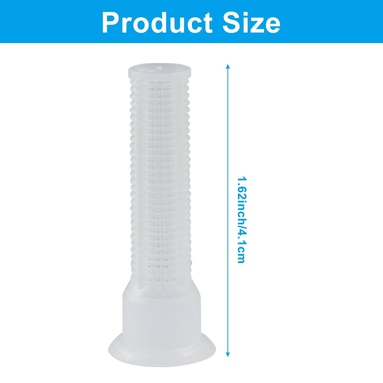Lot de 15 filtres à buse d'arrosage avec filtre à maille fine, matériau ABS marron durable, facile à remplacer et à nettoyer, assure une performance d'irrigation optimale (blanc)