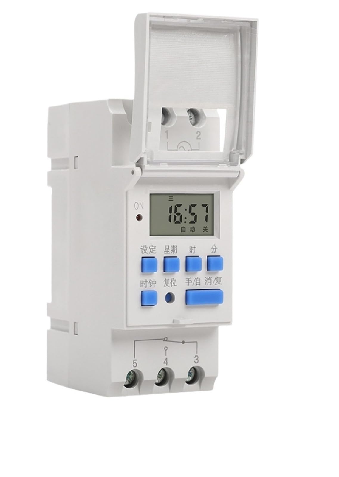 1PCS Digital Timer Switch AHC15A DIN‑Rail Weekly 220V Programmable Relay Industrial Automation Lighting Control(DC24V)